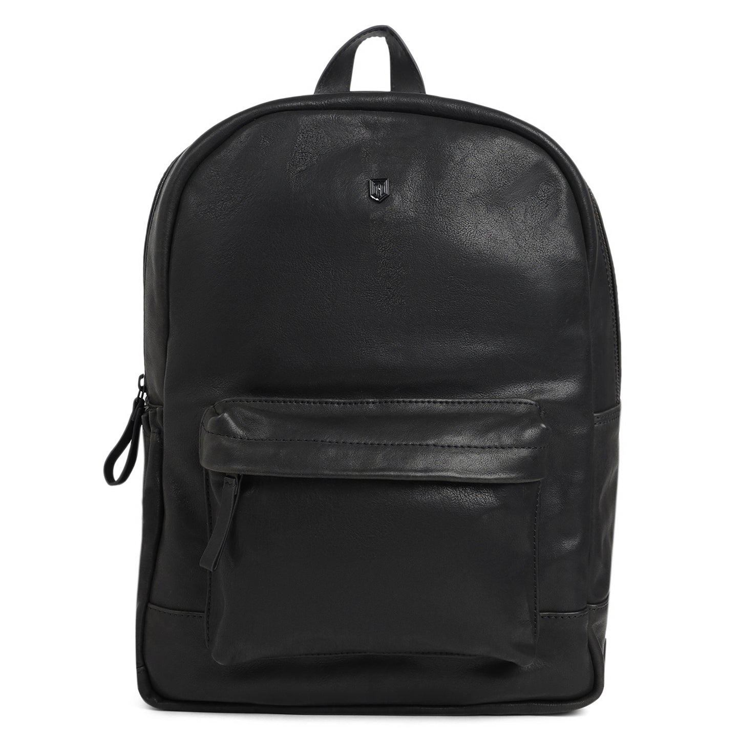 TL LEATHER BACKPACK WITH FRONT AND SIDE POCKET