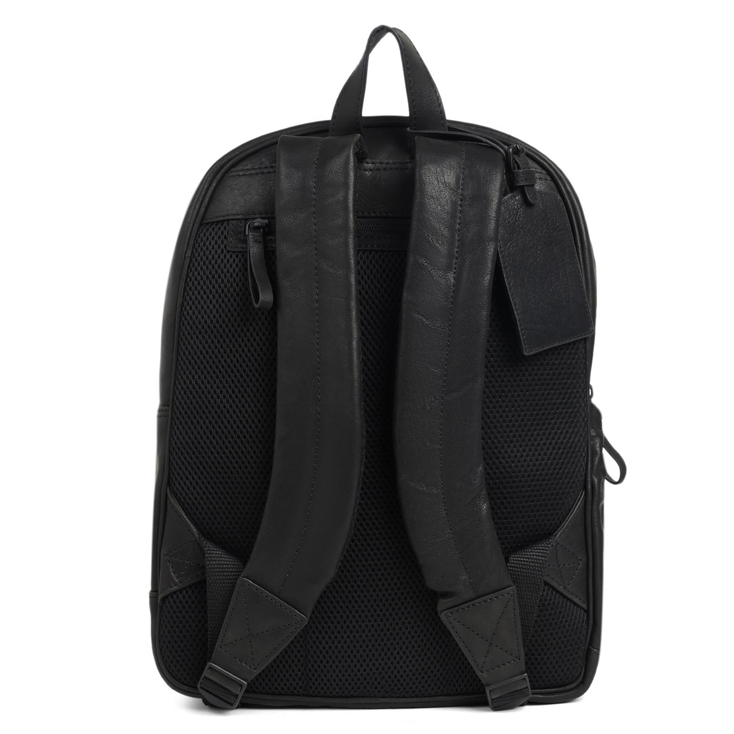 TL LEATHER BACKPACK WITH FRONT AND SIDE POCKET