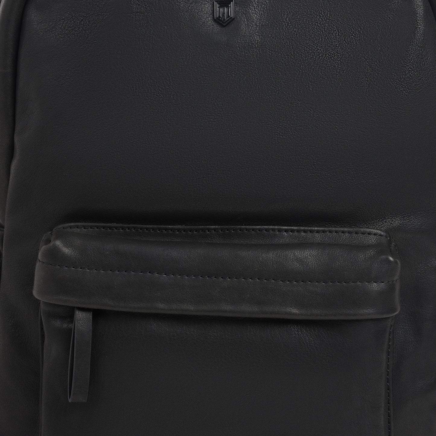 TL LEATHER BACKPACK WITH FRONT AND SIDE POCKET