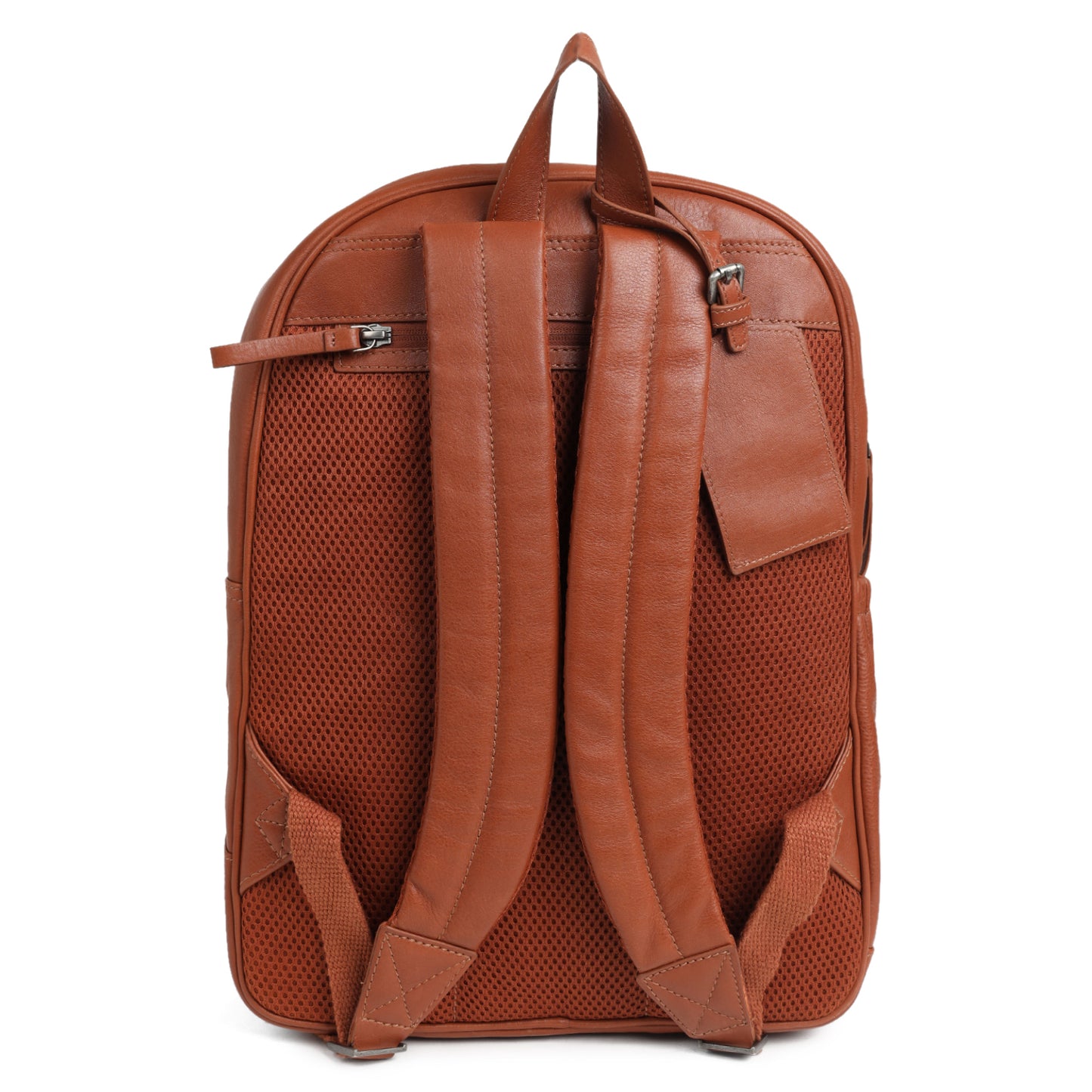 TL LEATHER BACKPACK WITH FRONT AND SIDE POCKET