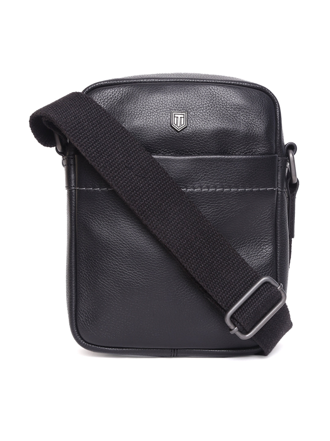 TL SIGNATURE CROSSBODY LEATHER BAG