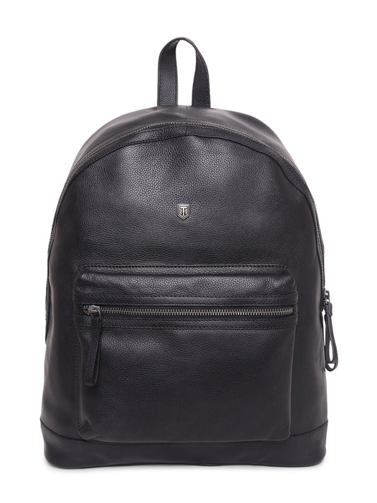 TL FRONT POCKET LEATHER BACKPACK