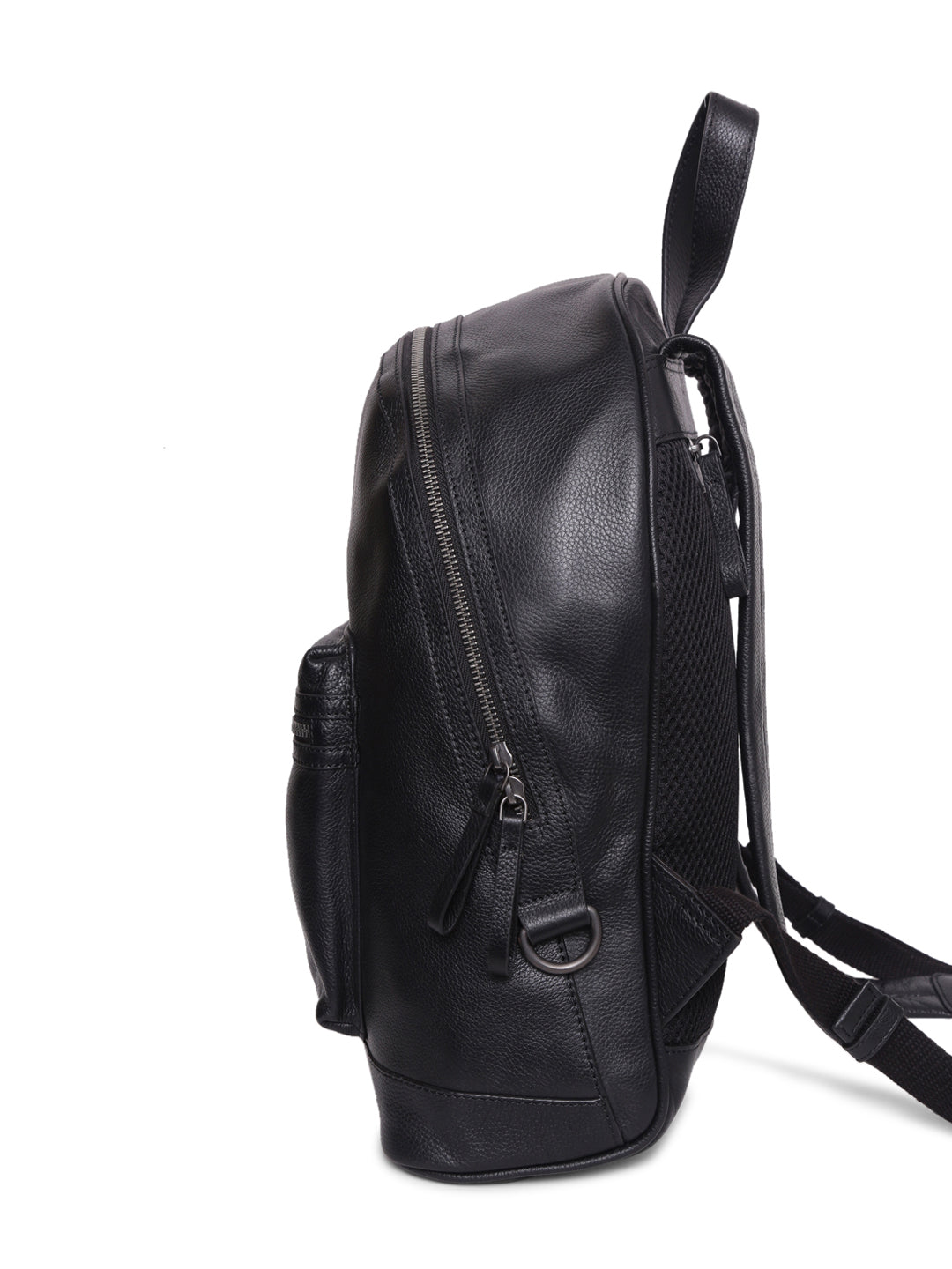 TL FRONT POCKET LEATHER BACKPACK