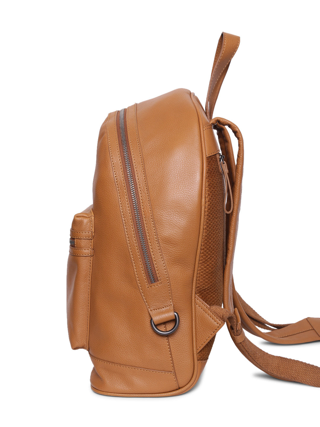 TL FRONT POCKET LEATHER BACKPACK