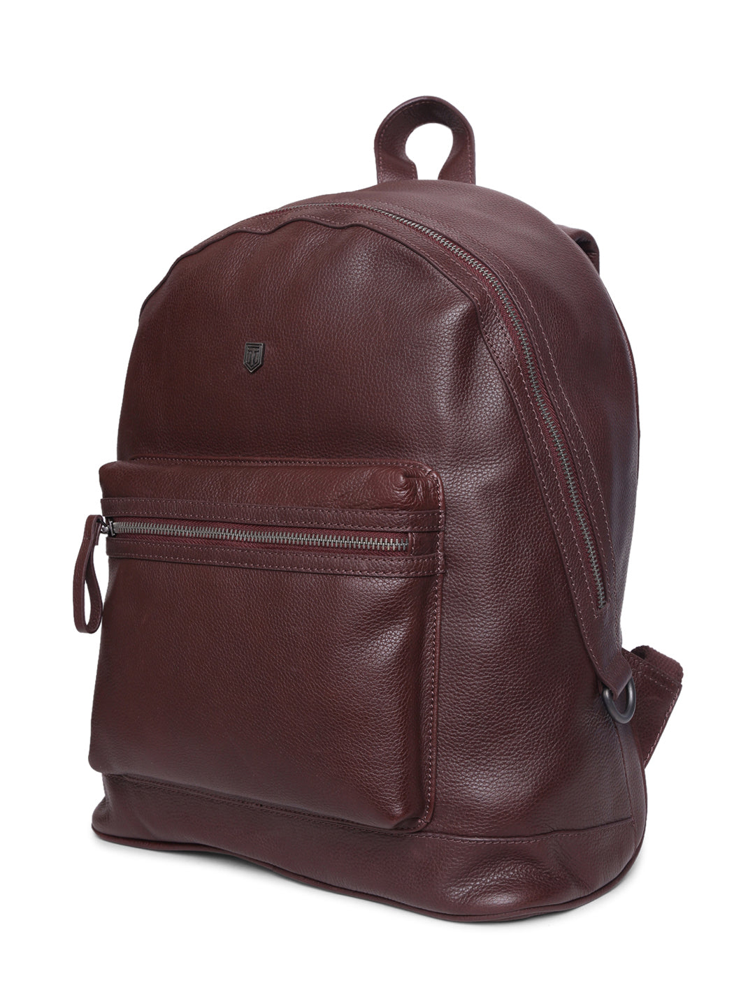 TL FRONT POCKET LEATHER BACKPACK