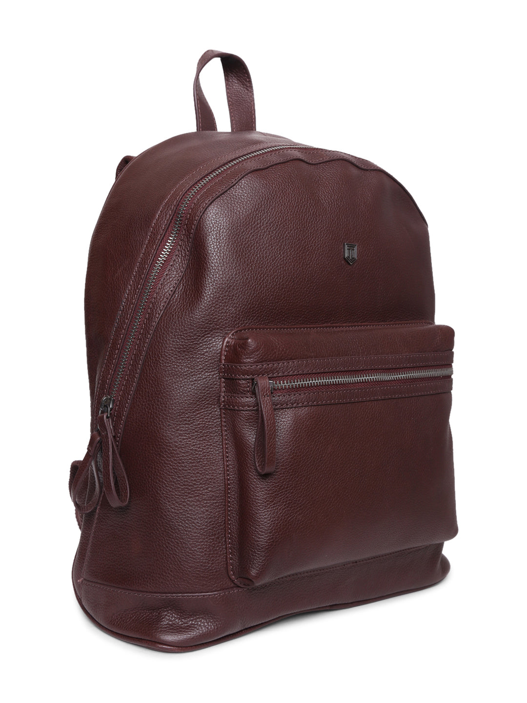 TL FRONT POCKET LEATHER BACKPACK