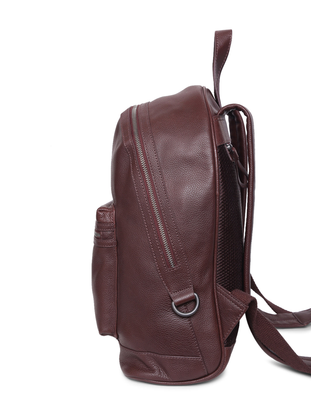 TL FRONT POCKET LEATHER BACKPACK