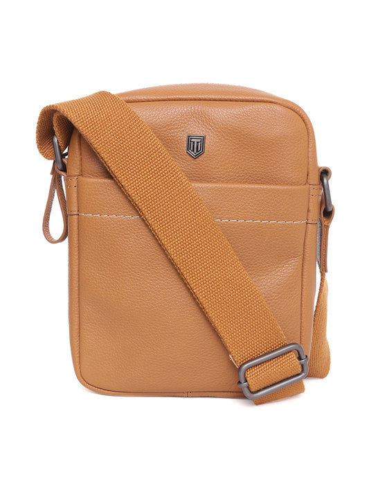 TL SIGNATURE CROSSBODY LEATHER BAG