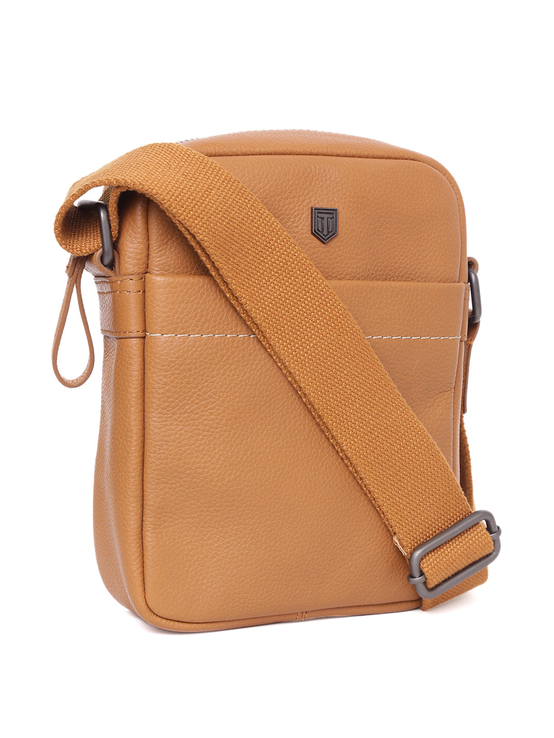 TL SIGNATURE CROSSBODY LEATHER BAG