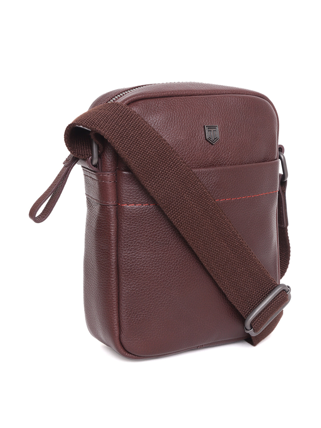 TL SIGNATURE CROSSBODY LEATHER BAG