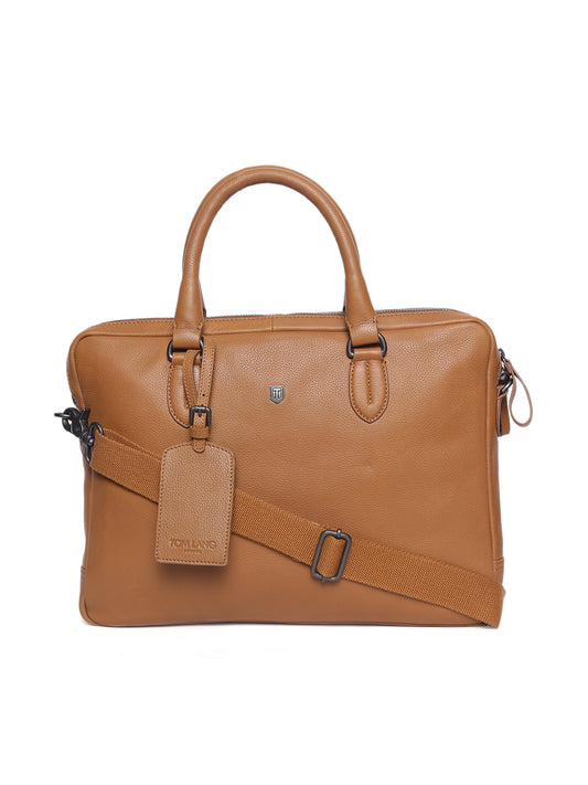 TL LEATHER LAPTOP BAG