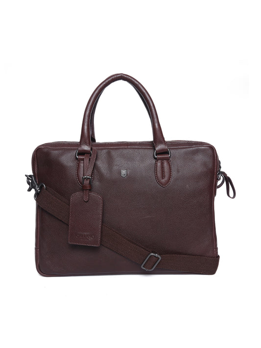 TL LEATHER LAPTOP BAG