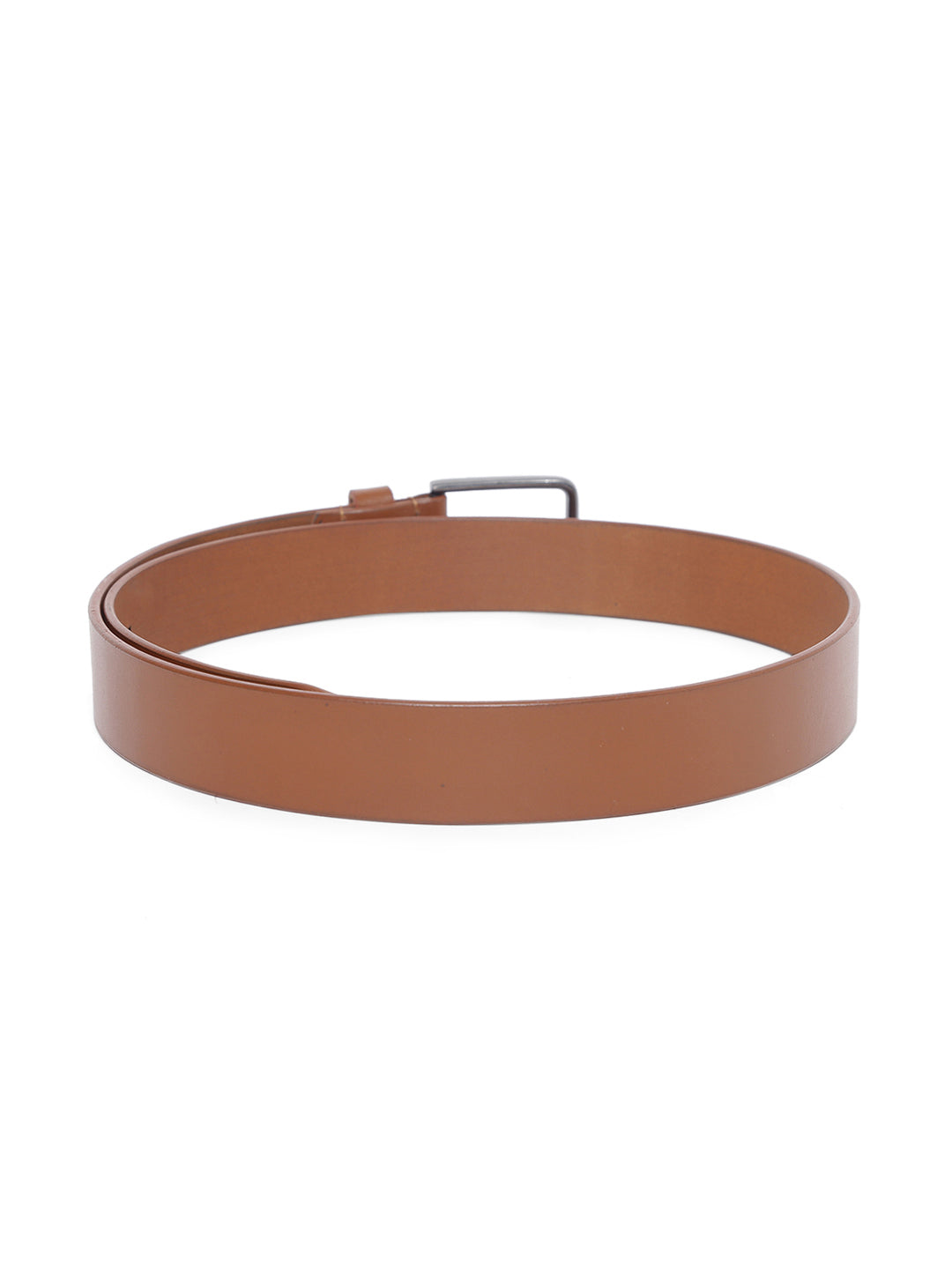 TL SQUARE BUCKLE HOLE MEN'S TAN BELT