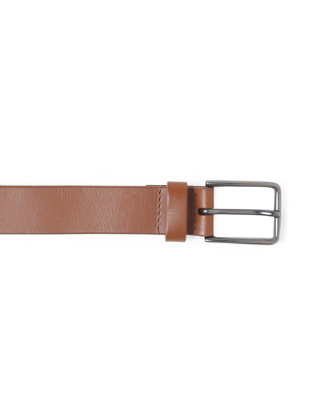 TL SQUARE BUCKLE HOLE MEN'S TAN BELT