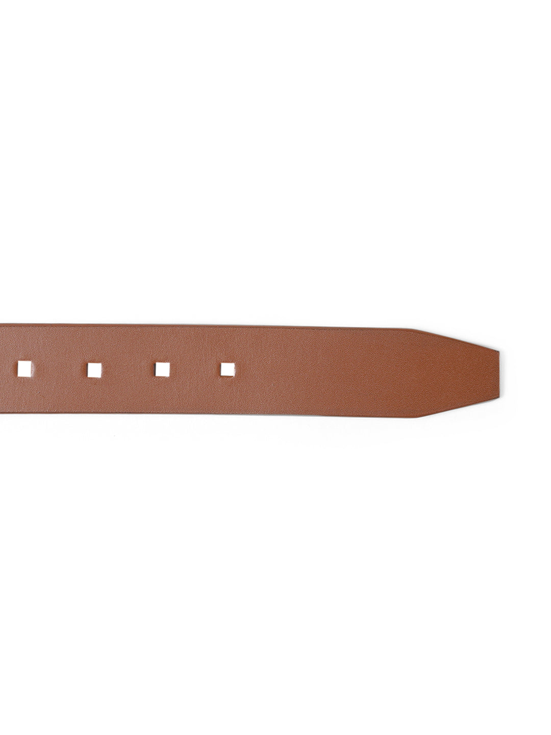 TL SQUARE BUCKLE HOLE MEN'S TAN BELT