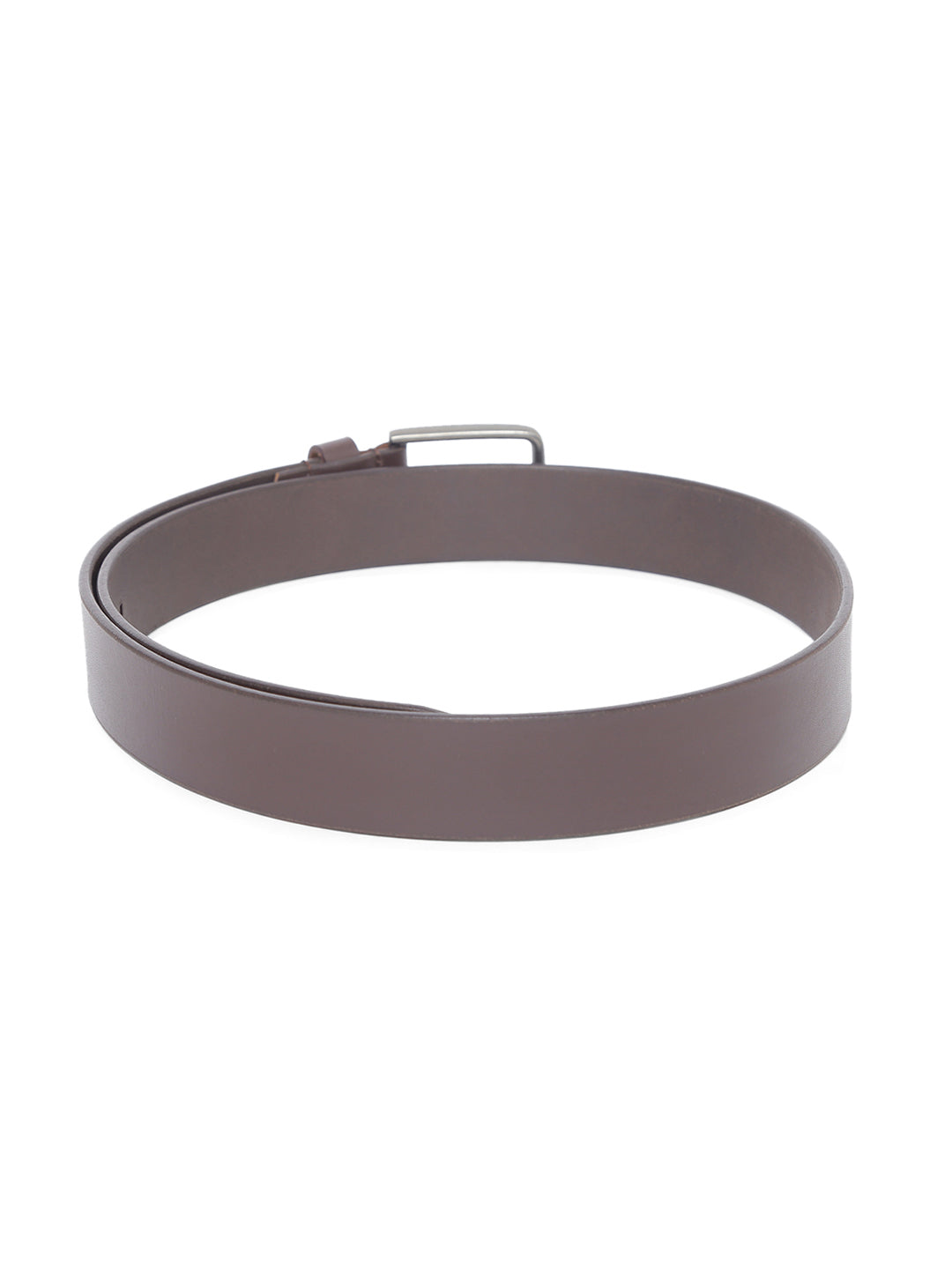 TL MEN'S SOLID BROWN COLOR BELT