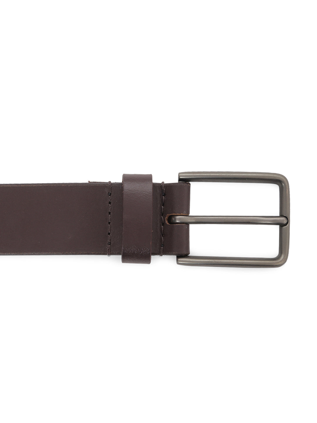 TL MEN'S SOLID BROWN COLOR BELT