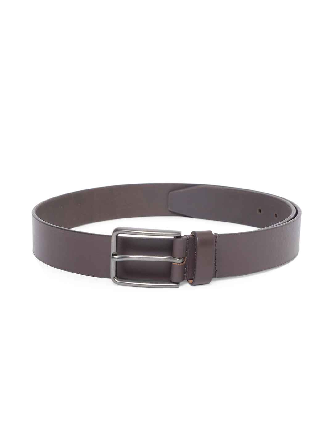 TL MEN'S BROWN BELT WITH SQUARE HOLE