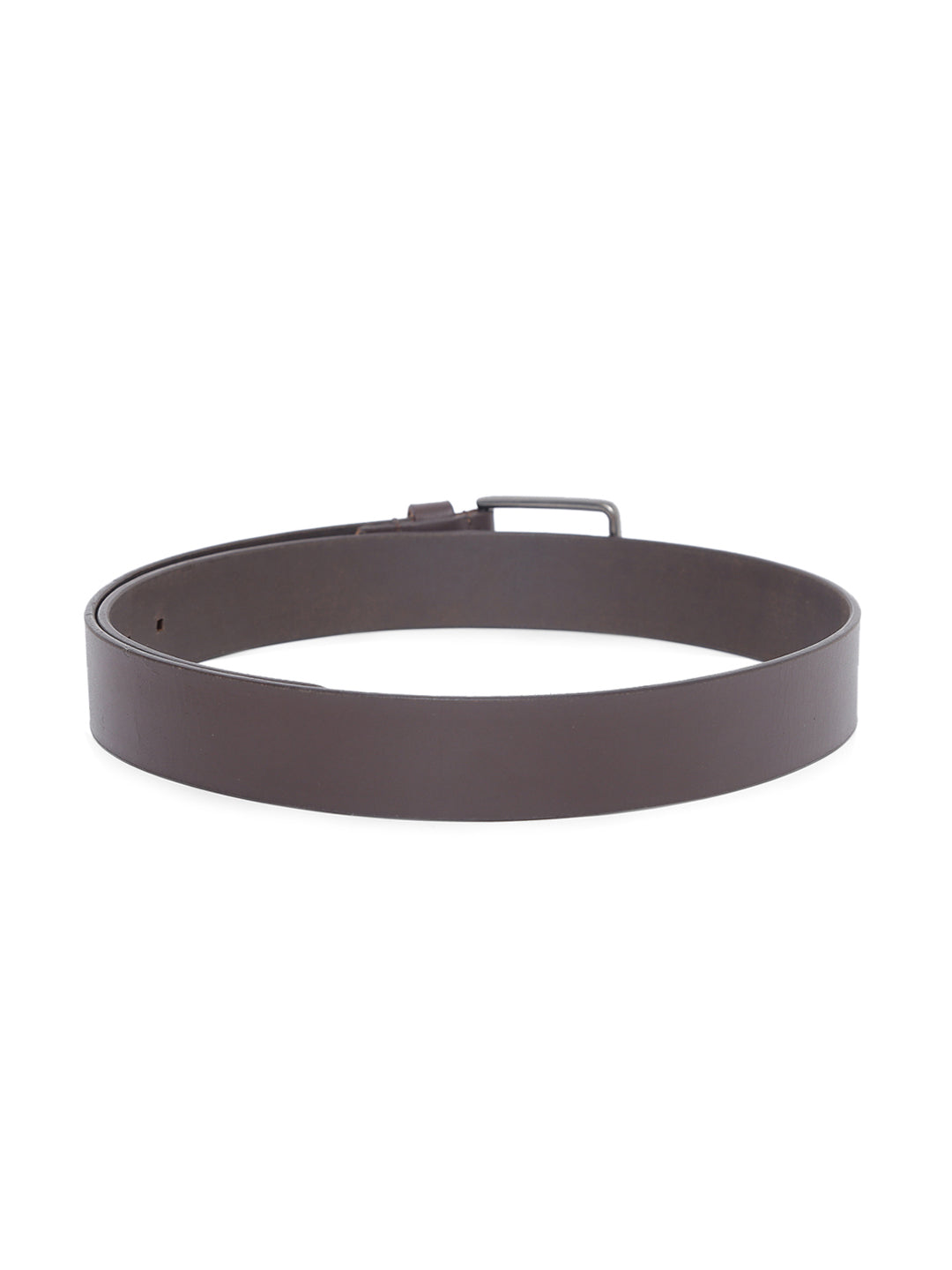 TL MEN'S BROWN BELT WITH SQUARE HOLE