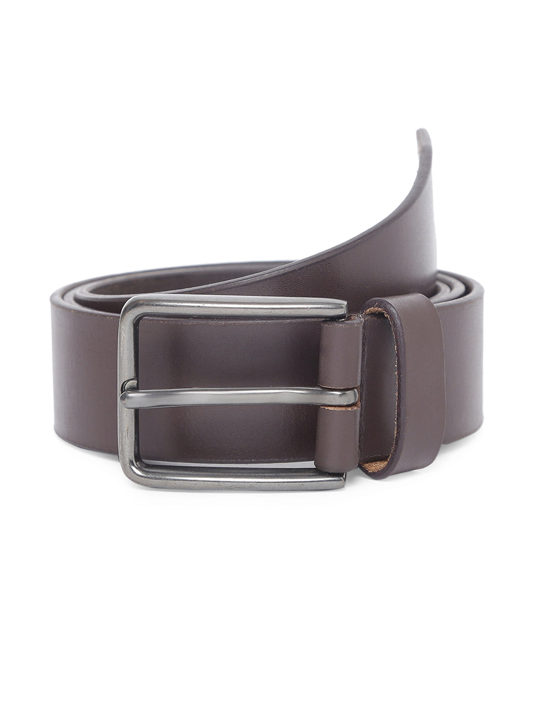 TL MEN'S BROWN BELT WITH SQUARE HOLE