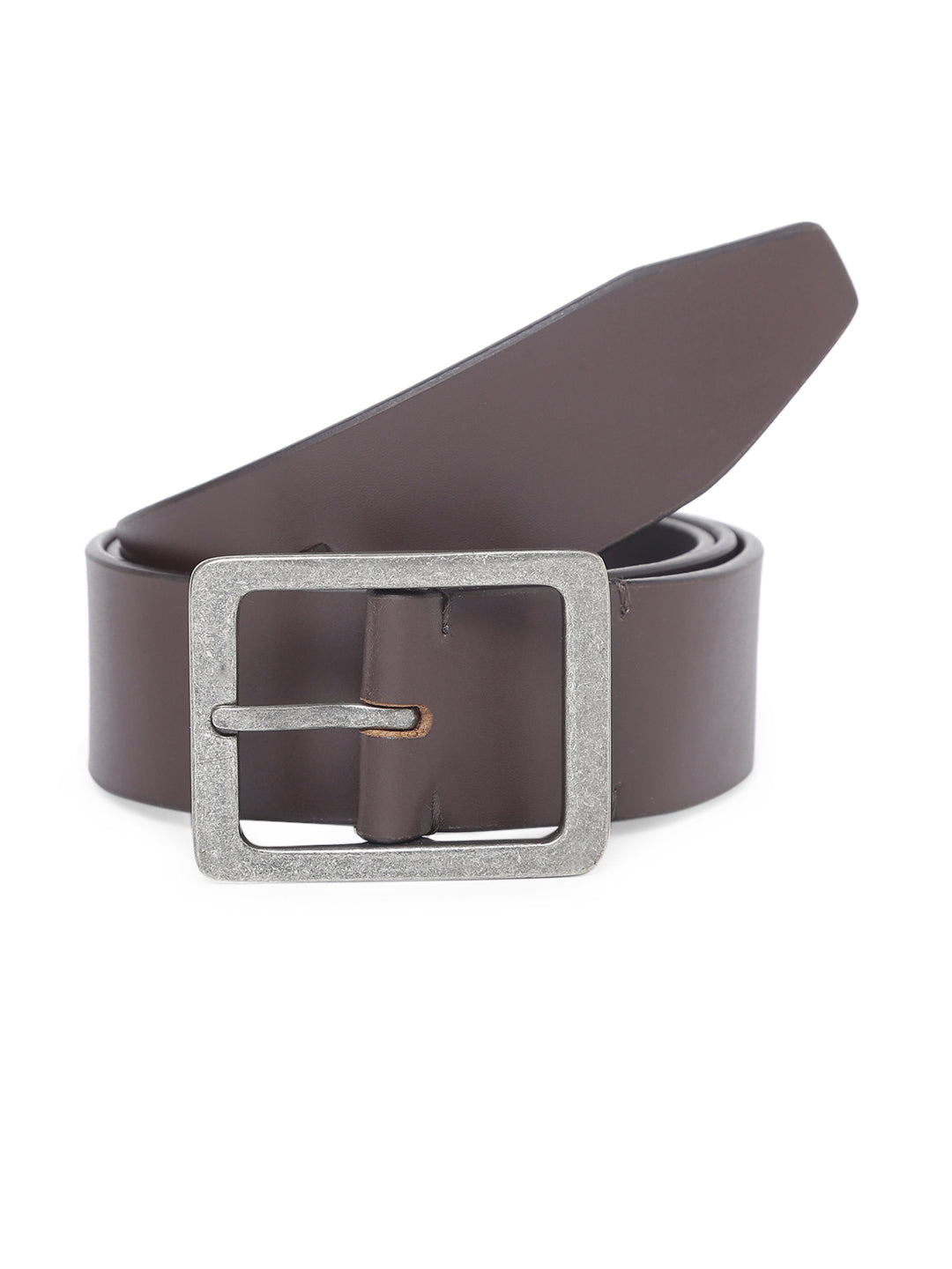 TL SQUARE TIP BROWN COLOR BELT FOR MEN