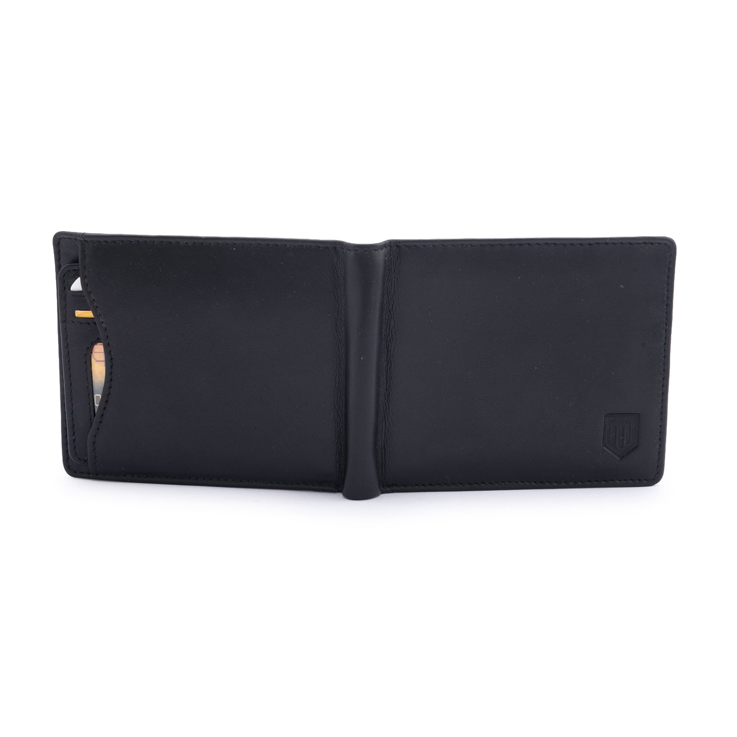 TL MEN'S BLACK BIFOLD WALLET