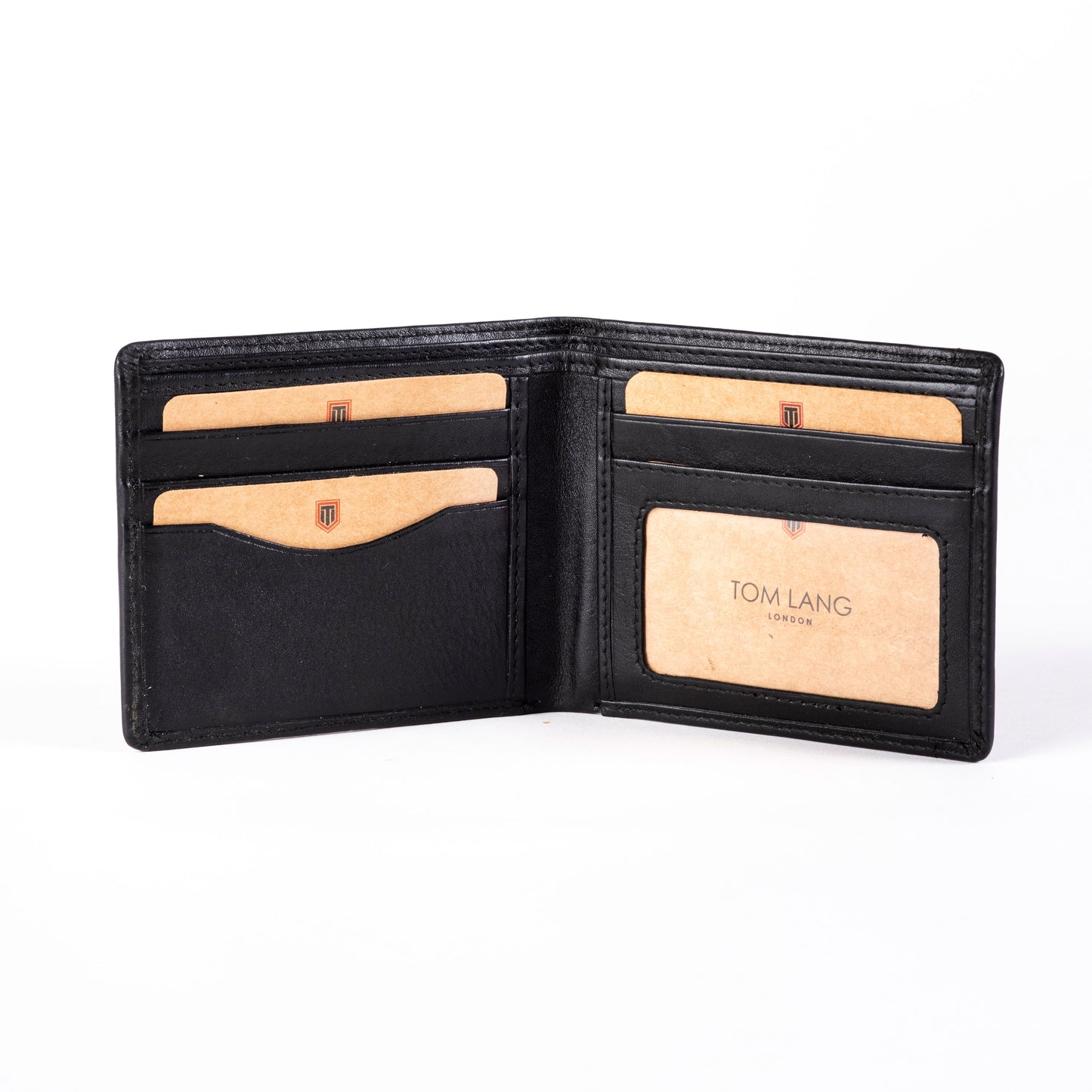 TL MEN'S BLACK BIFOLD WALLET