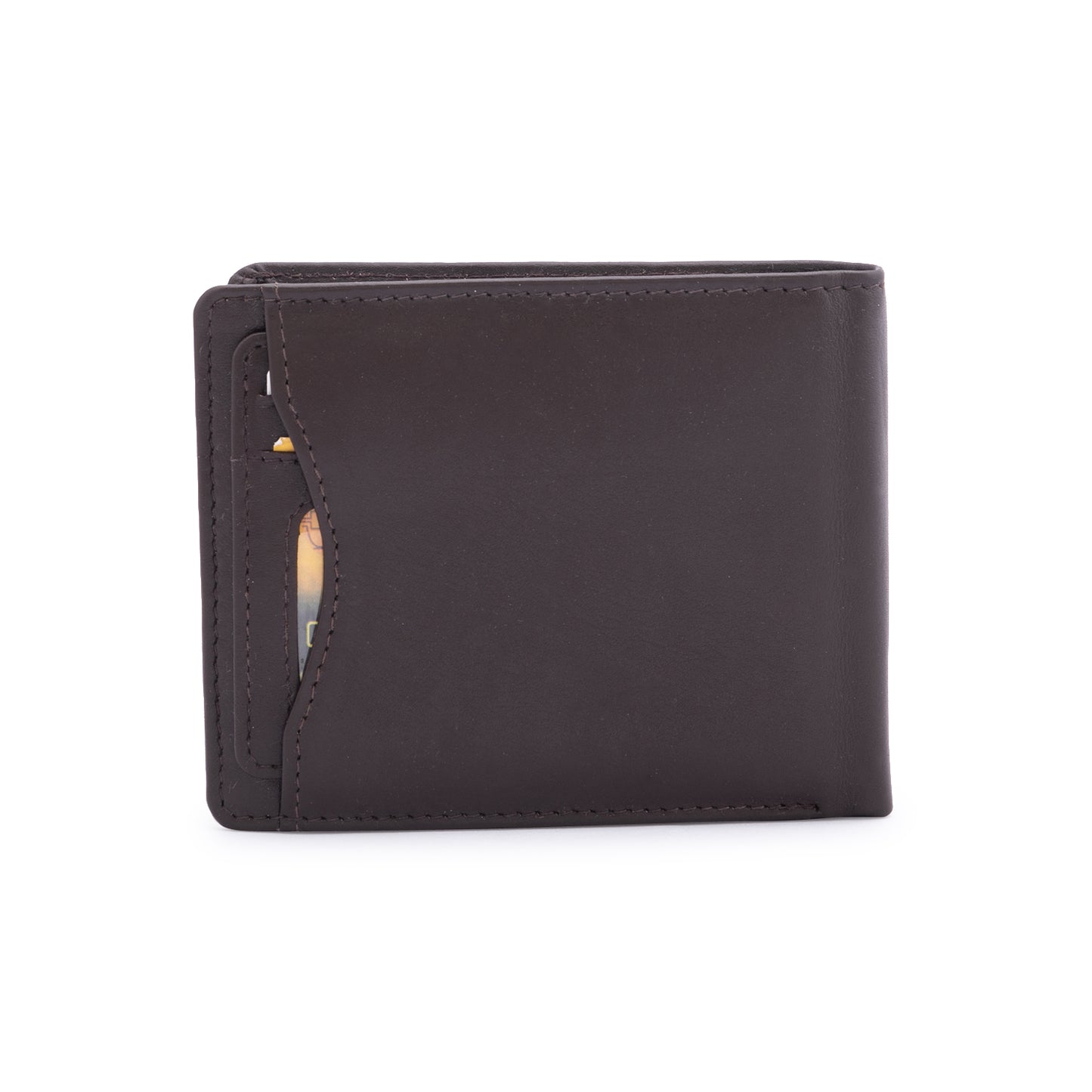 TL MEN'S BROWN BIFOLD WALLET