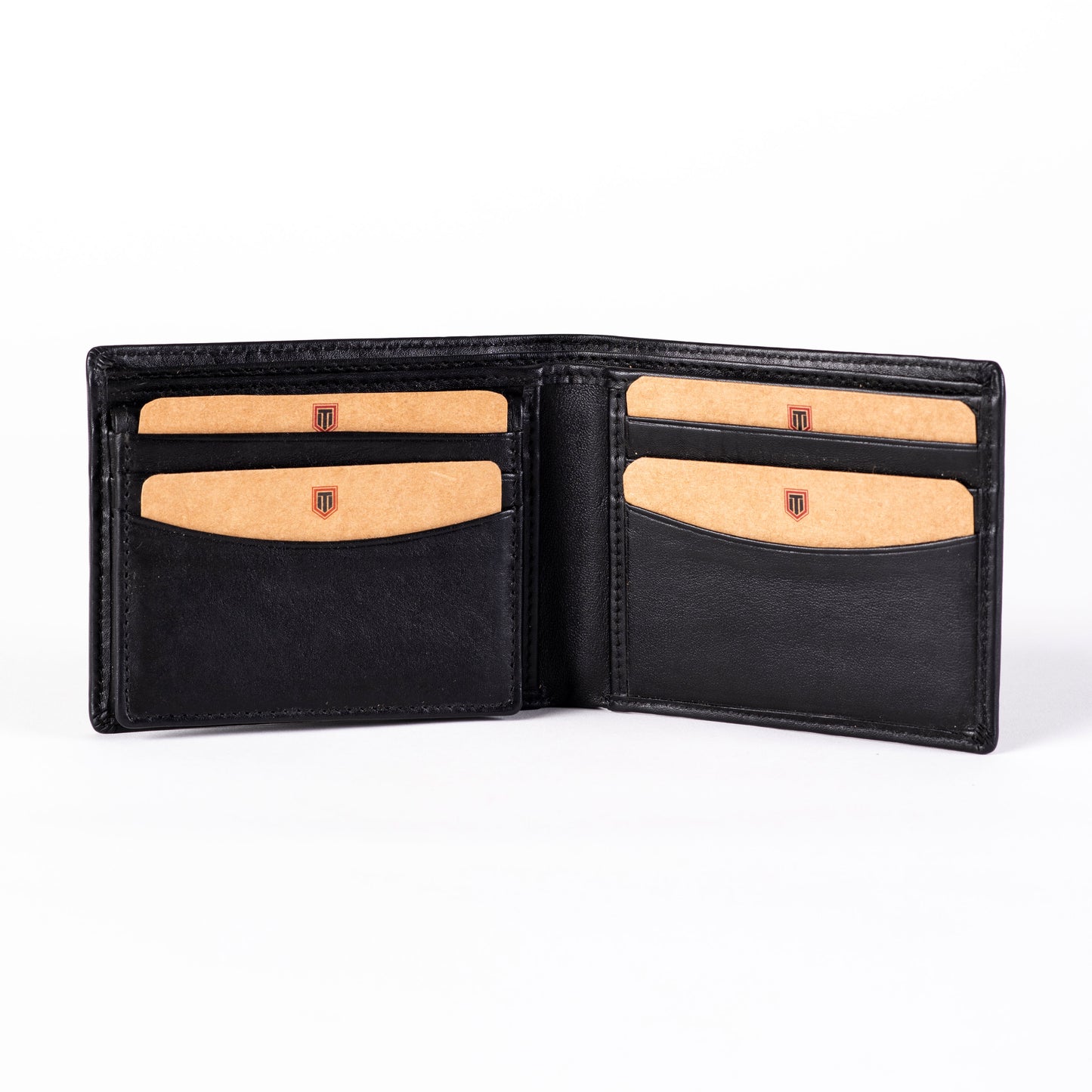 TL MEN'S BLACK REMOVABLE CARD HOLDER WALLET