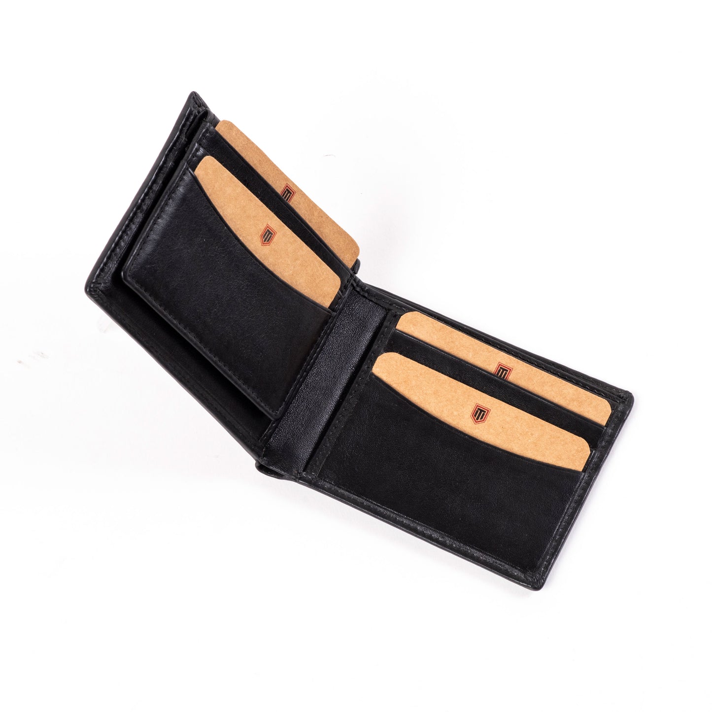 TL MEN'S BLACK REMOVABLE CARD HOLDER WALLET